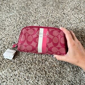 NWT Coach Pink Cosmetic Bag